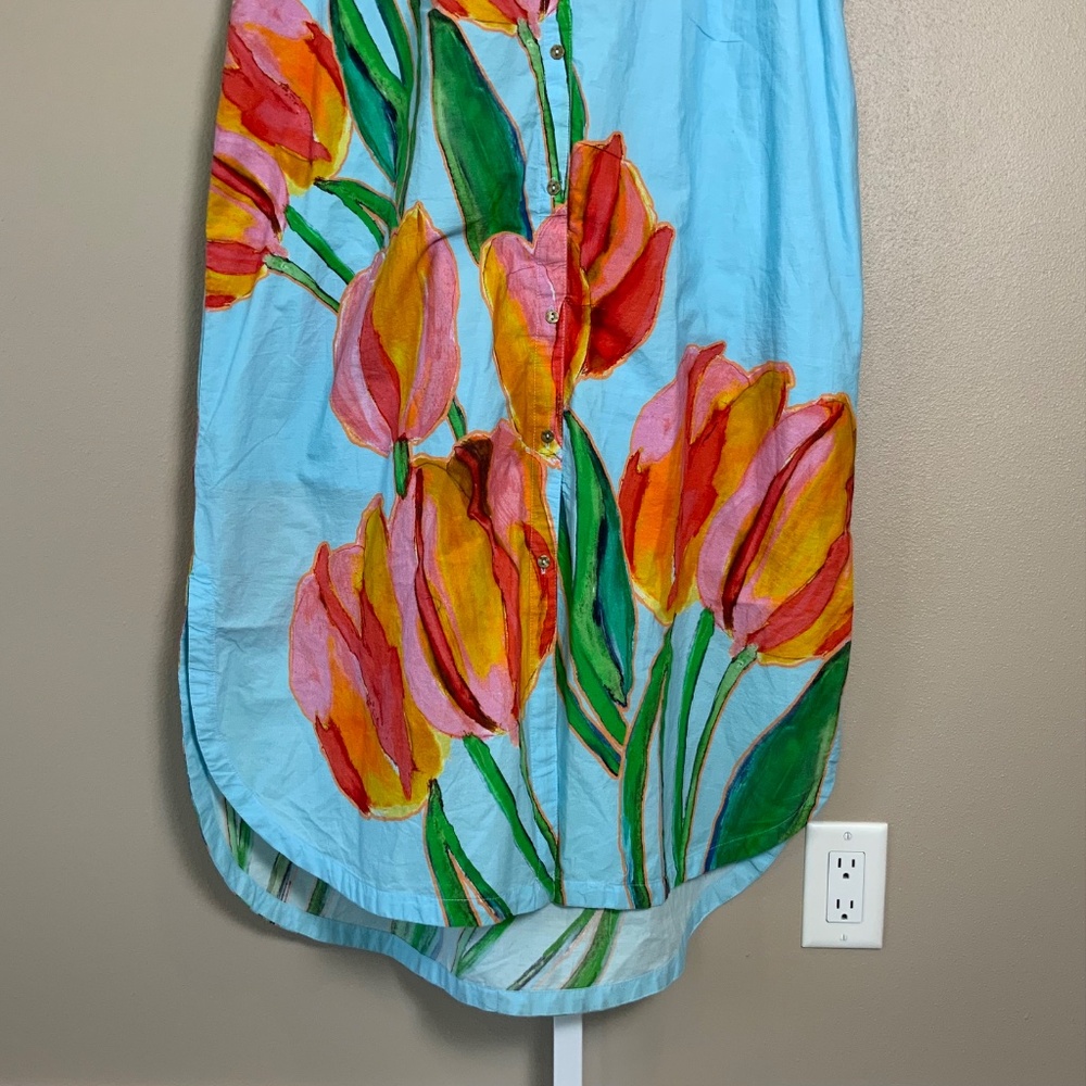 Anthropologie The Lillian Button-Front Midi Dress by Maeve - Picture 12 of 16